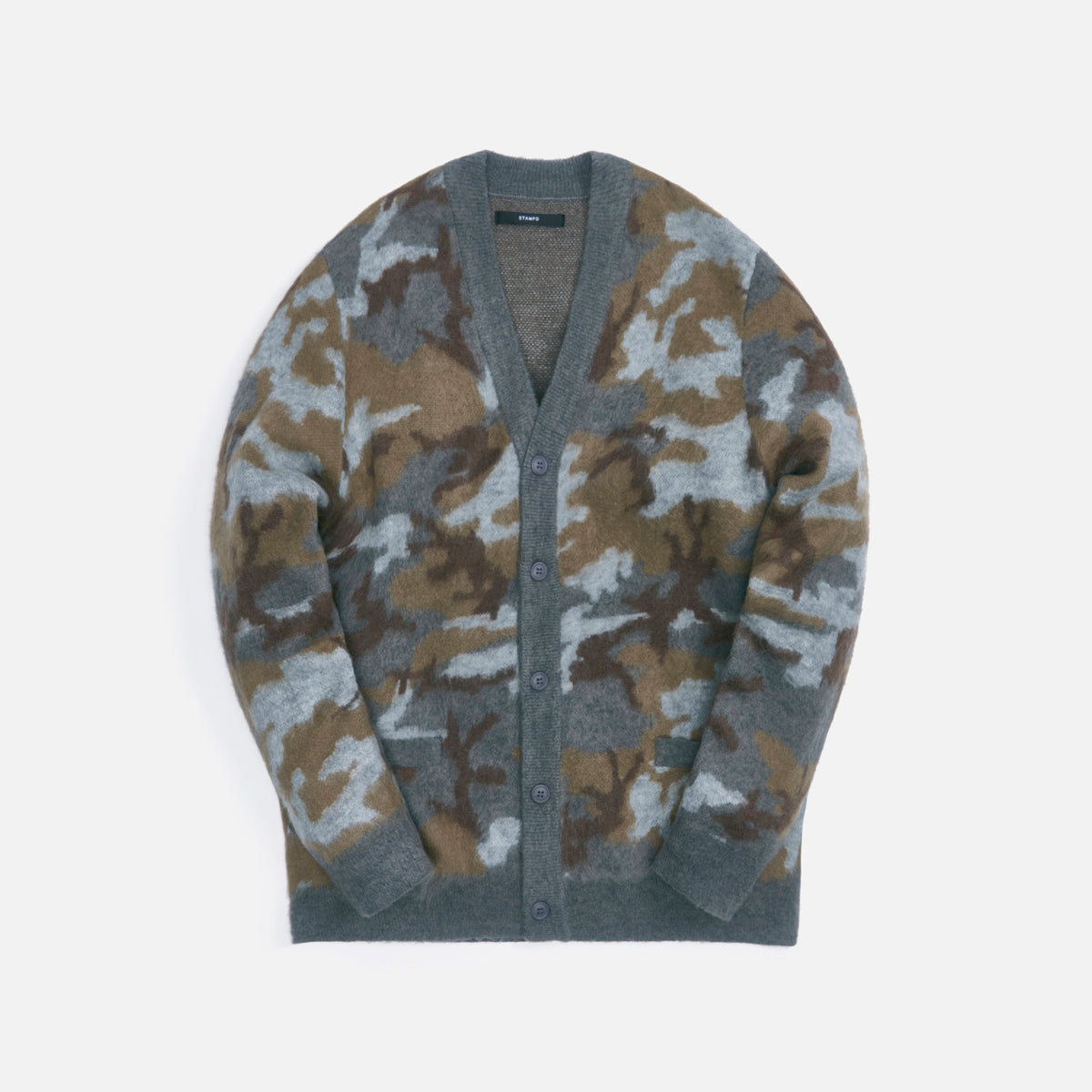 Stampd Camo Cardigan - Ash Camo