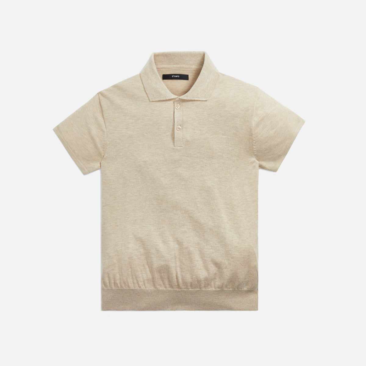 Stampd Knit Polo - Sand