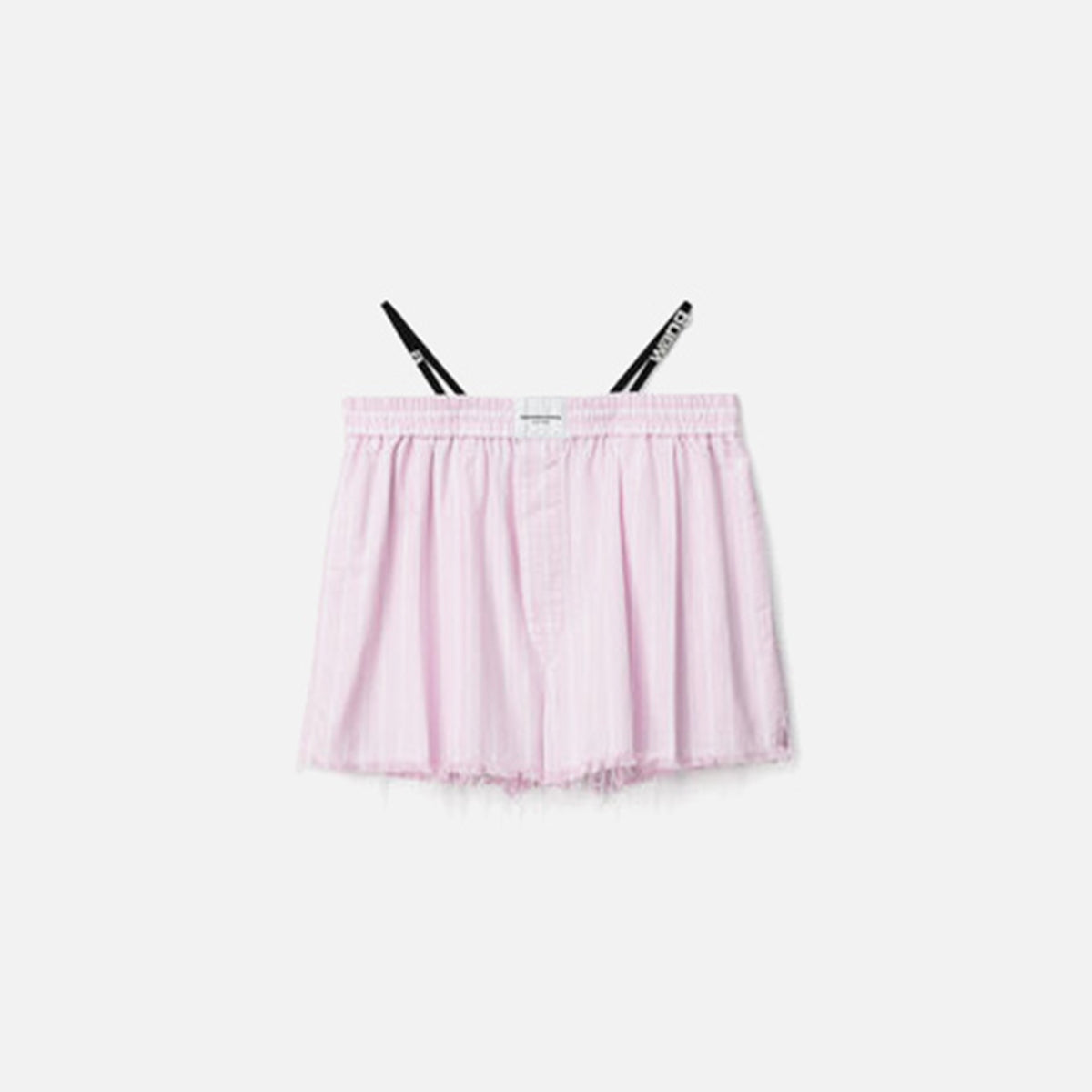 Alexander Wang Frayed Boxer with Crystal Thong - Light Pink