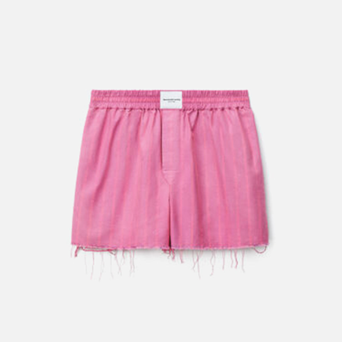 Alexander Wang Classic Boxer Shorts with Raw Hem - Joker Pink
