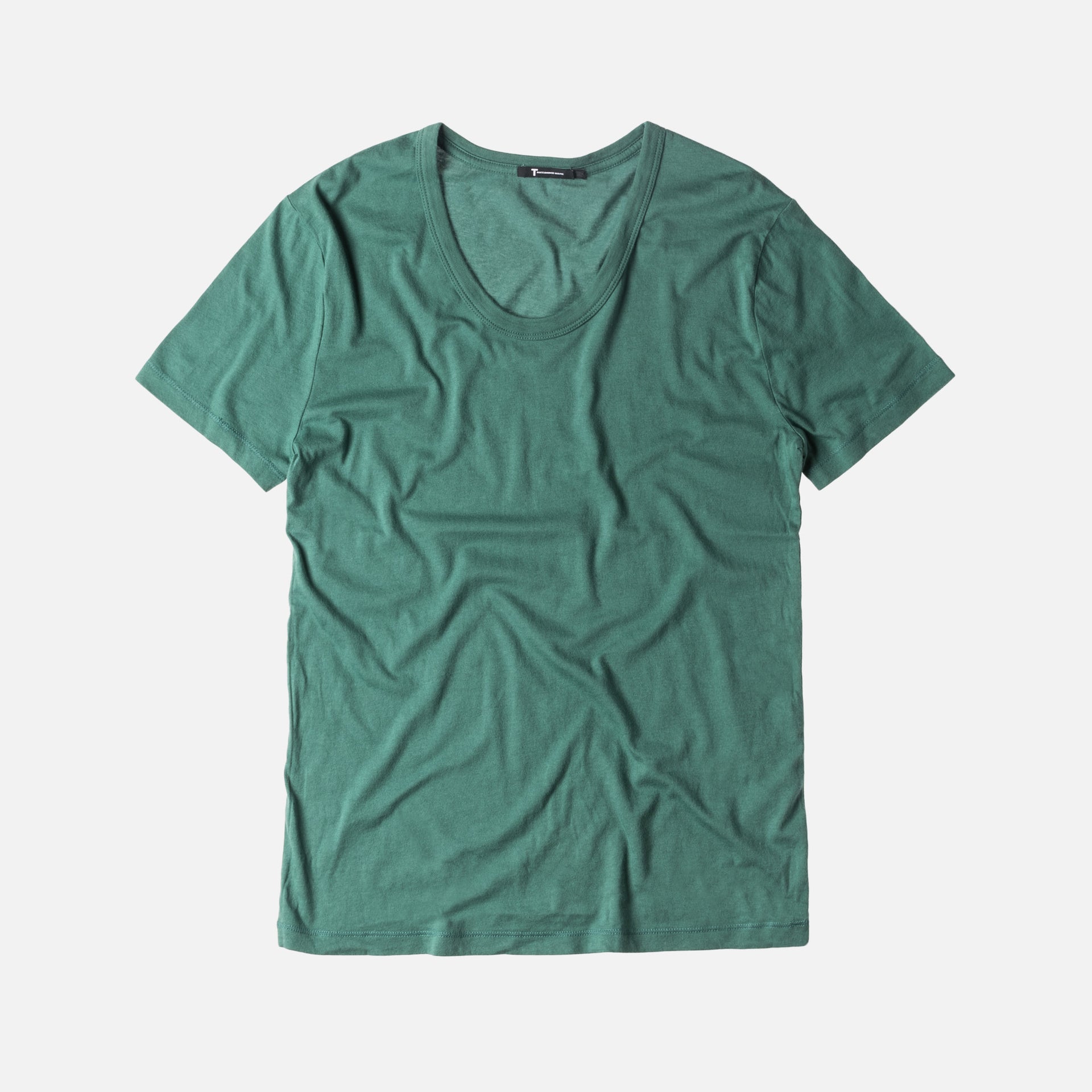 T by Alexander Classic Low Neck Tee - Cash