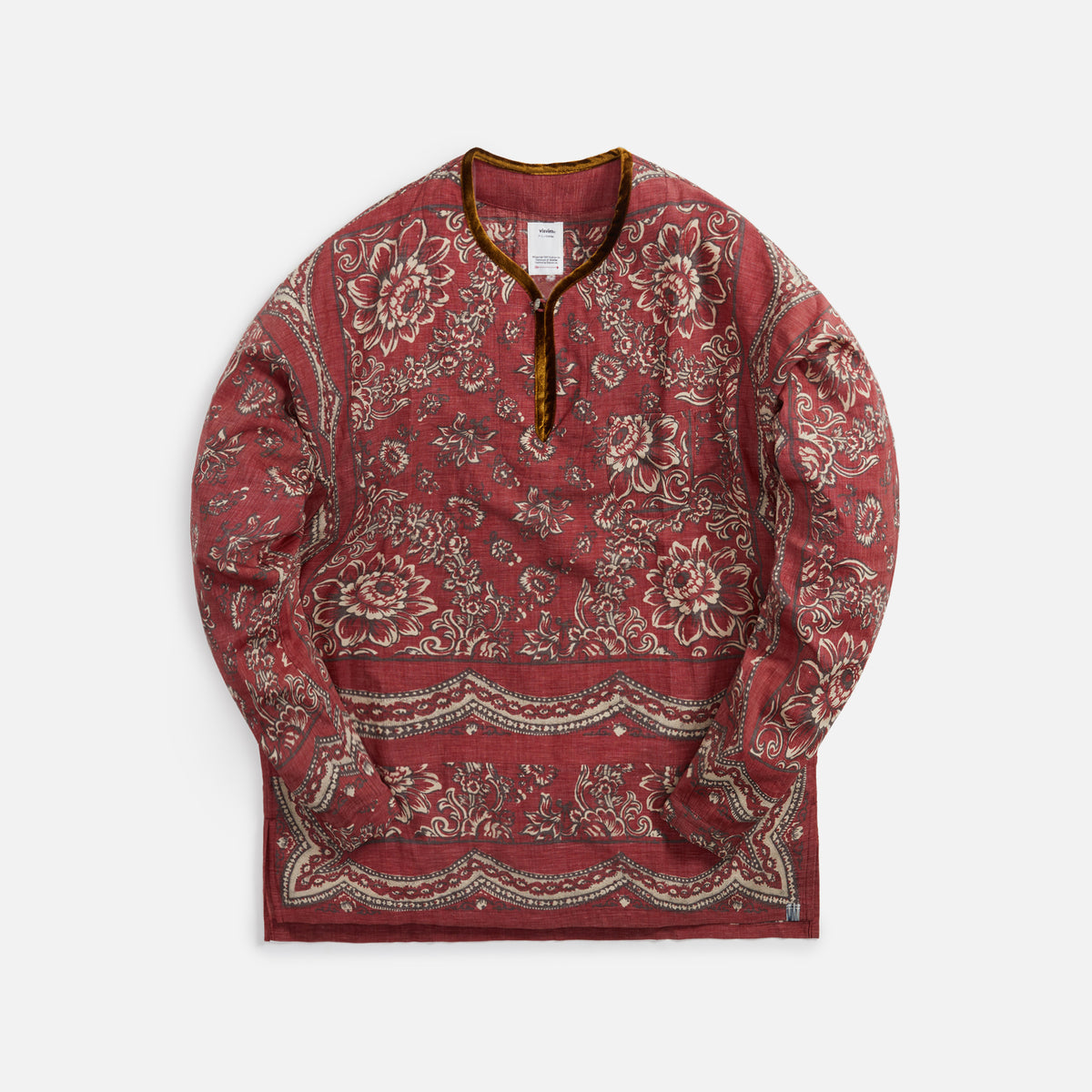 Visvim Tunic P.O. Wildflower P.W. - Red