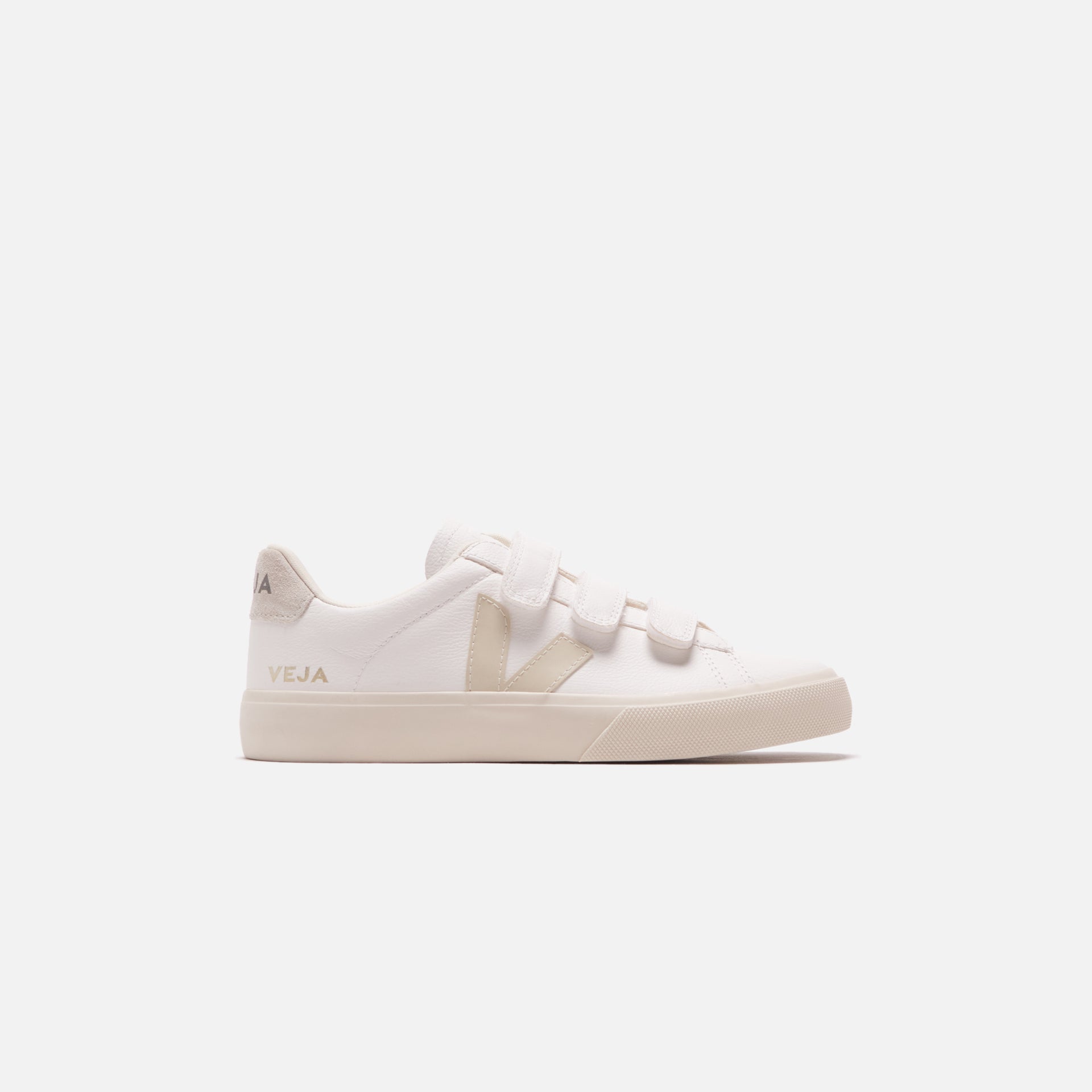 Veja Wmns Recife Logo Extra - White / Pierre / Natural