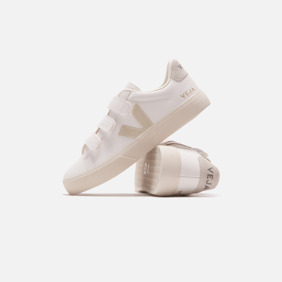 Veja Recife Logo Extra - White / Pierre / Natural
