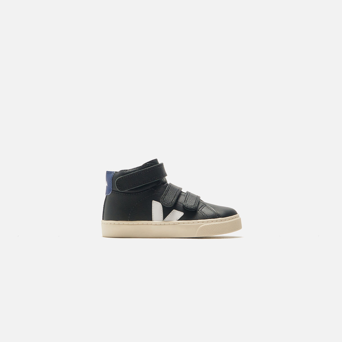 Veja Small Esplar Mid Fur - Black / White / Cobalt