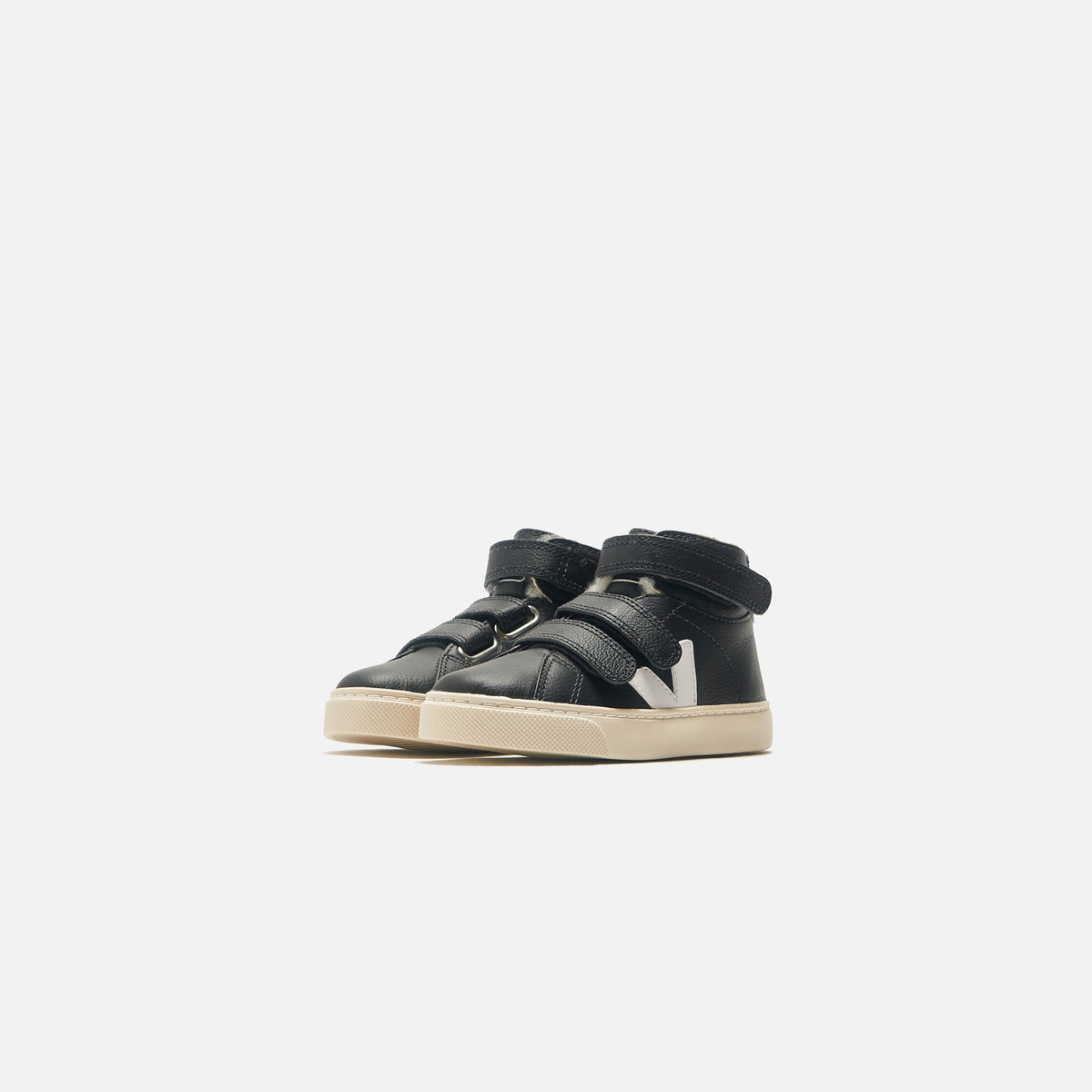 Veja Small Esplar Mid Fur - Black / White / Cobalt