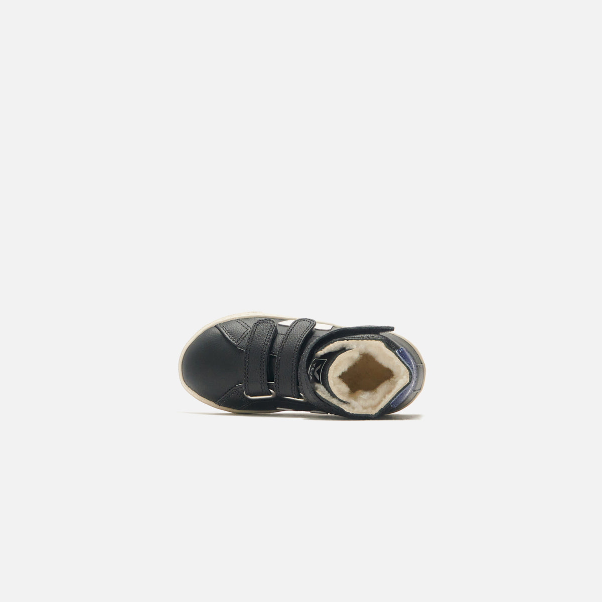 Veja Small Esplar Mid Fur - Black / White / Cobalt