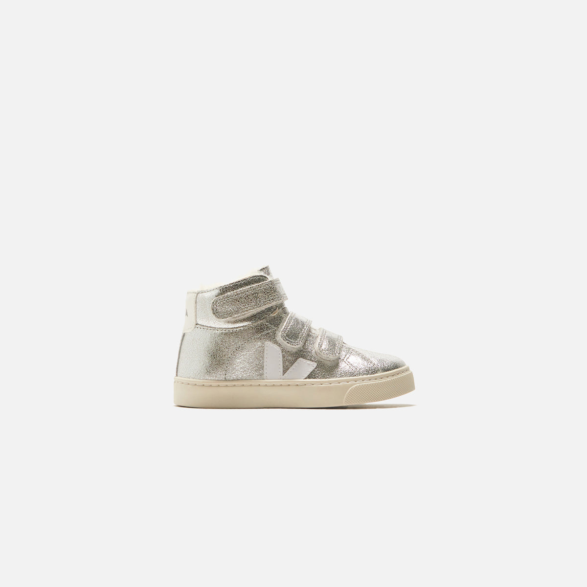 Veja Junior Esplar Mid Fur - Silver / White