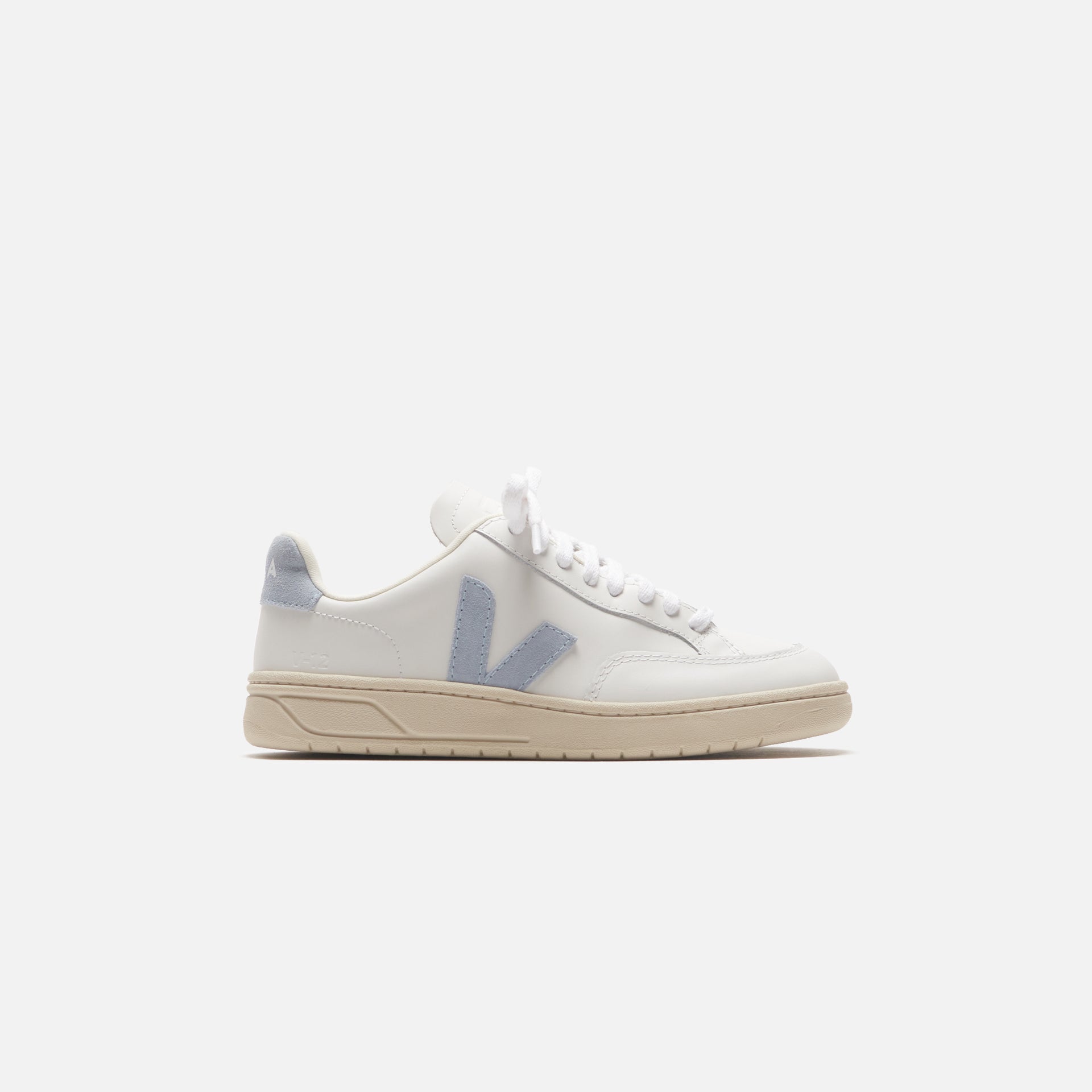 Veja V-12 Leather - White Steel