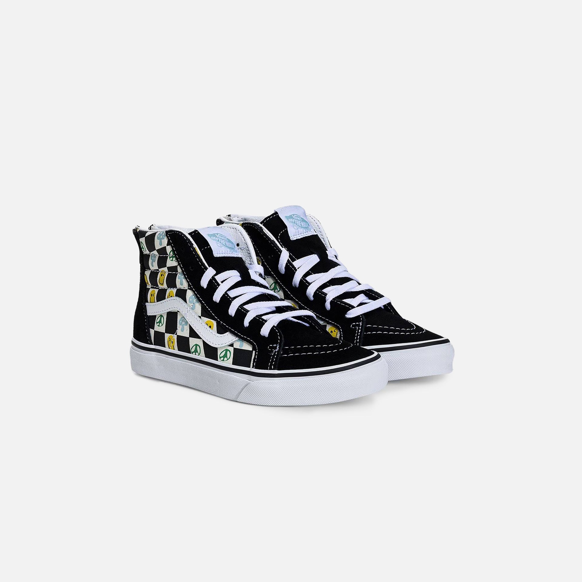 Vans Kids SK8-Hi Zip - Melted Check Black / Multi