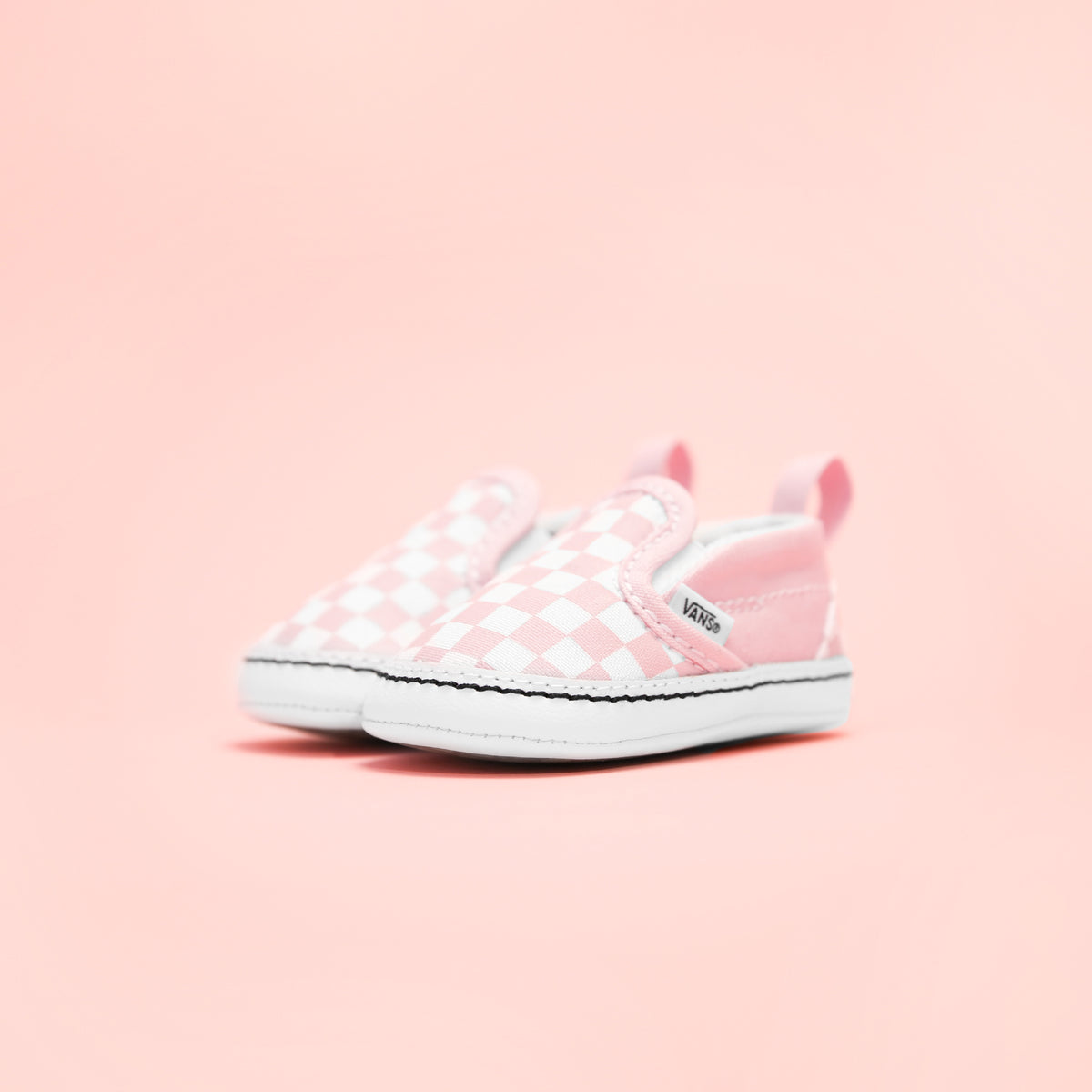 Vans Checkerboard Slip-on V Crib - Lilac Snow / True White
