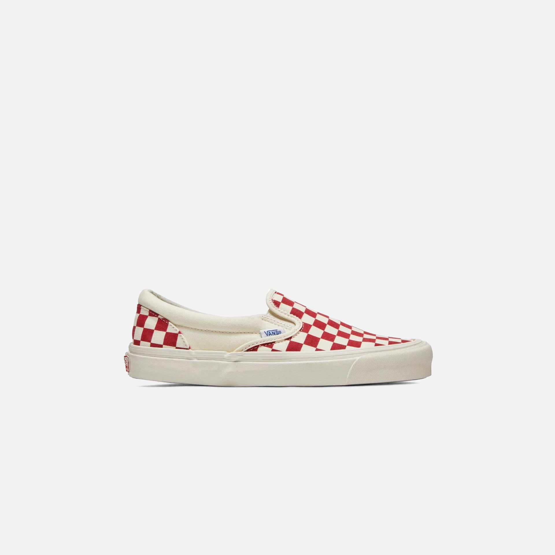 Vans Vault OG Classic Slip-On LX Checkerboard - White / Red