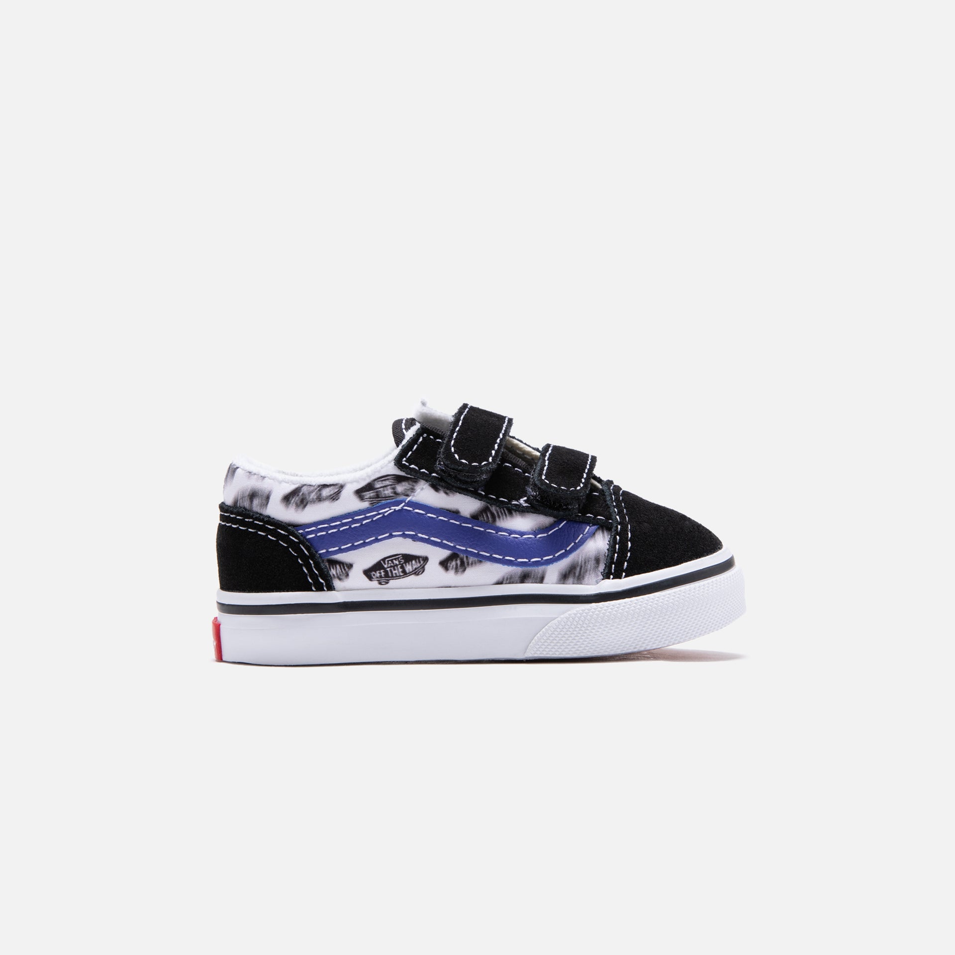 Vans Toddler Old Skool V Blur Boards - Black / Royal Blue