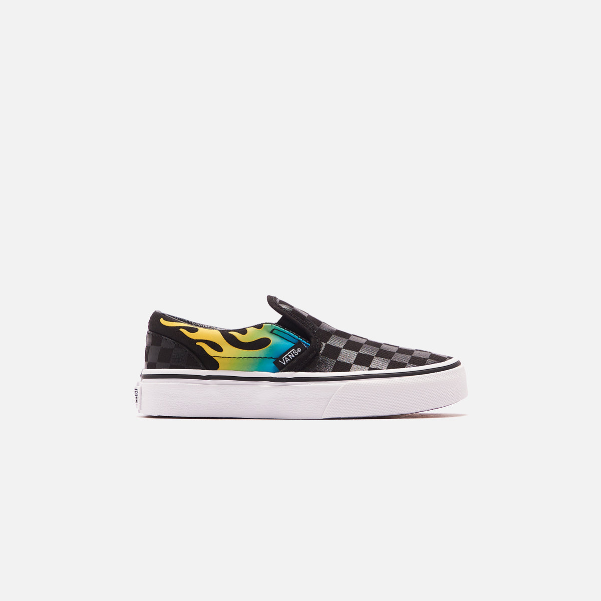 Vans Pre-School Classic Slip-On - Glow Flame Black / True White