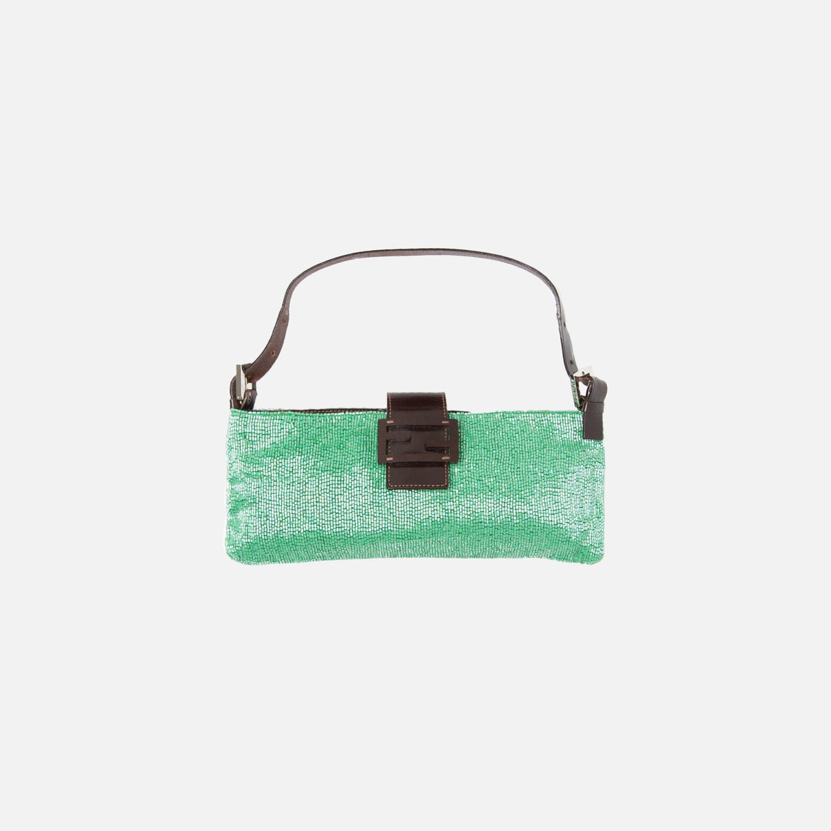 Fendi Beaded Shoulder Bag - Green
