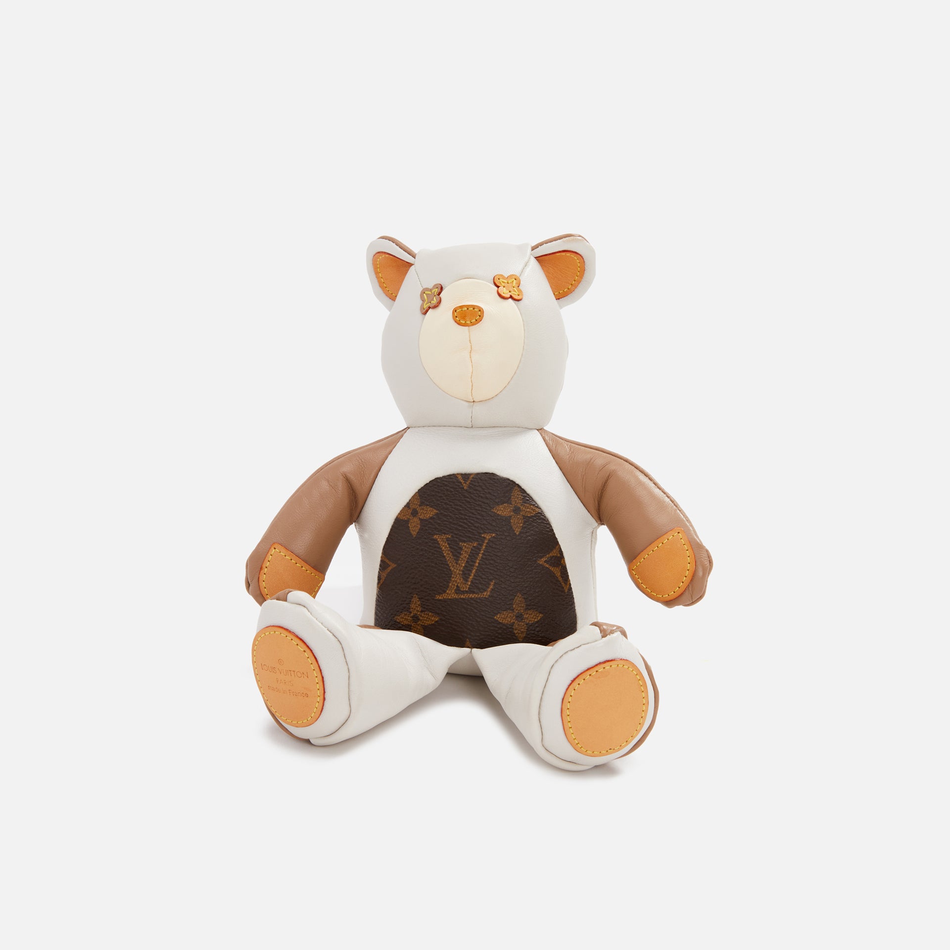 WGACA LV Leather Mono Dou Dou Louis - White