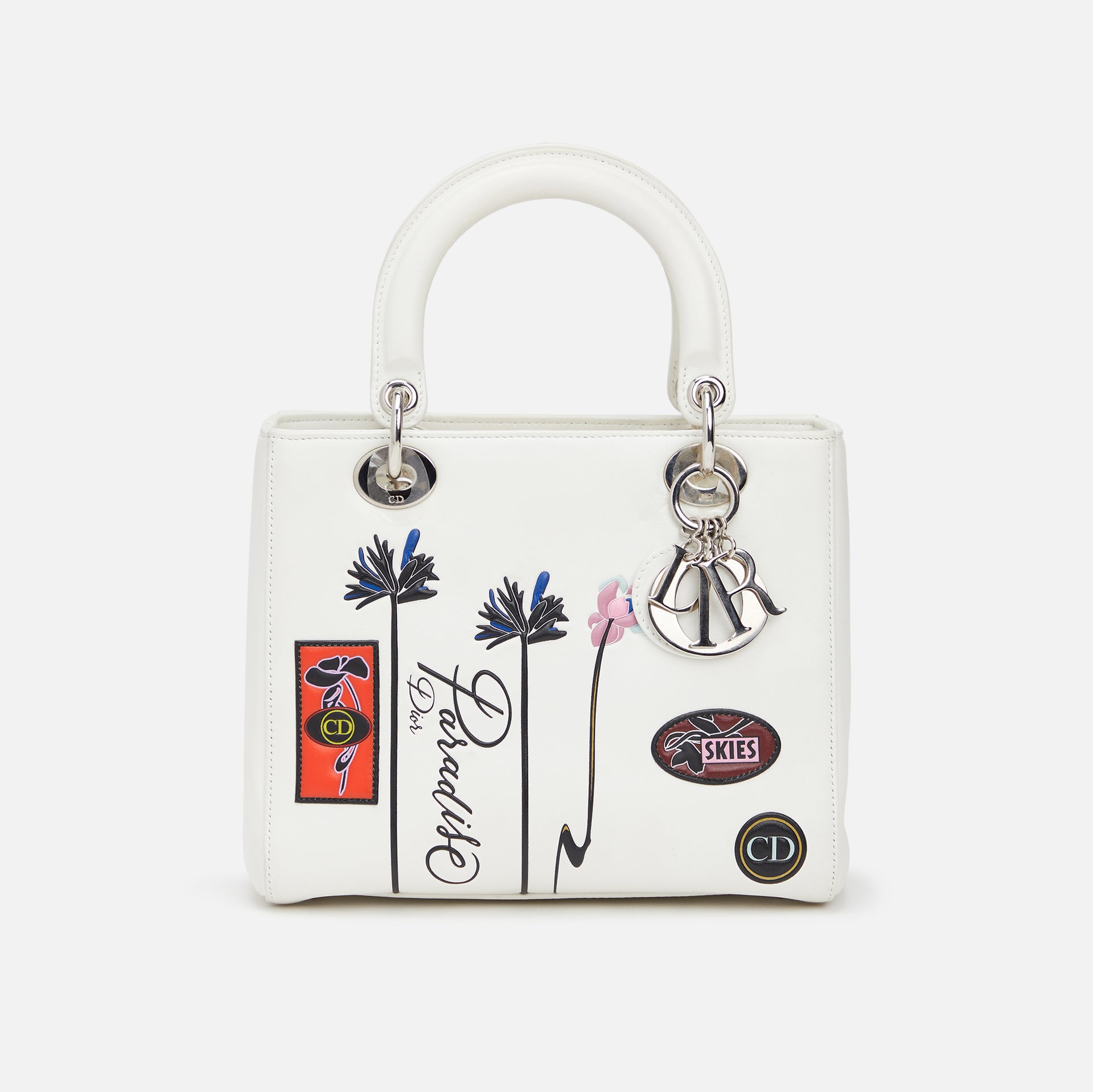 WGACA Dior Embossed Paradise Lady Dior M - White