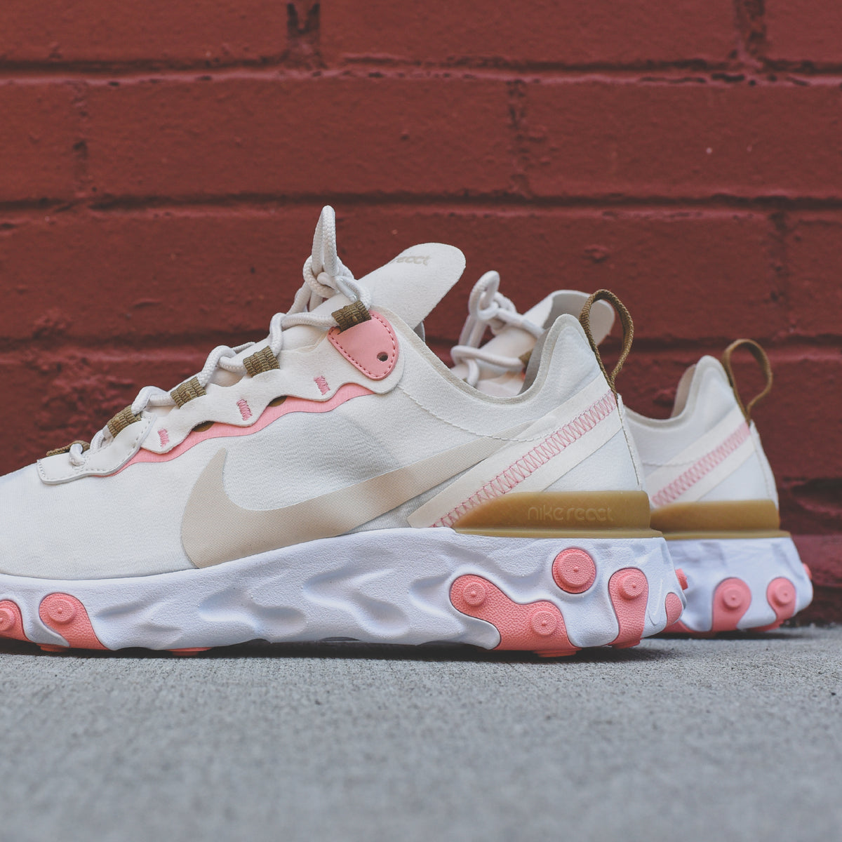 Nike WMNS React Element 55 - Phantom / Light Orewood