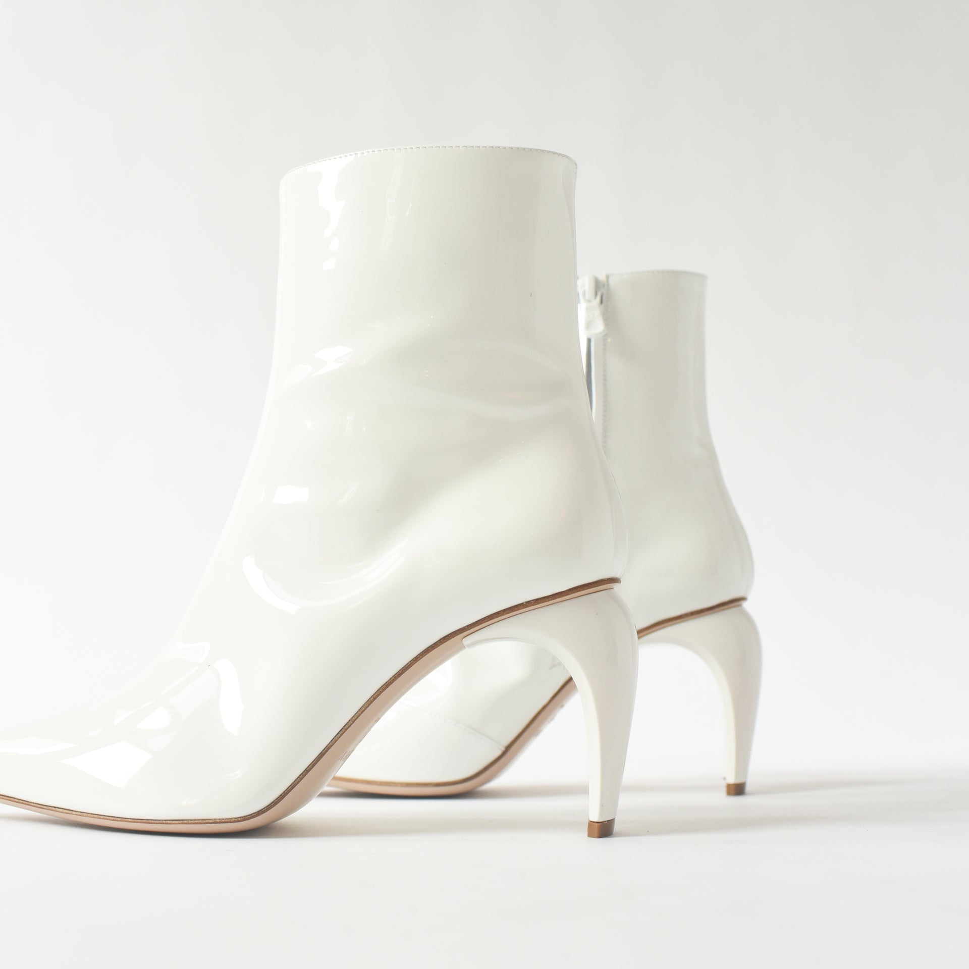 MISBHV Vinyl Ankle Boot - White