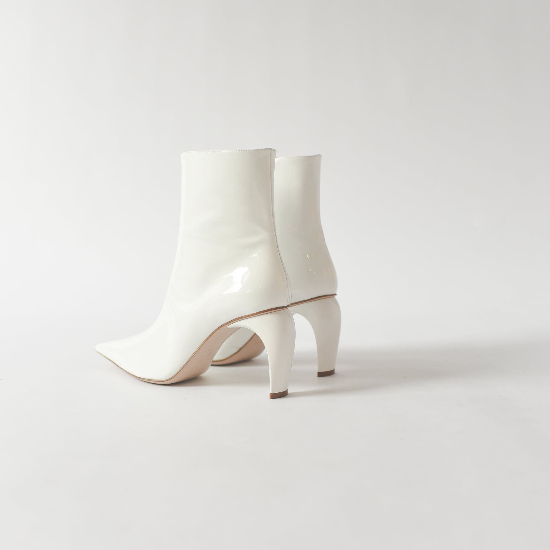 MISBHV Vinyl Ankle Boot - White