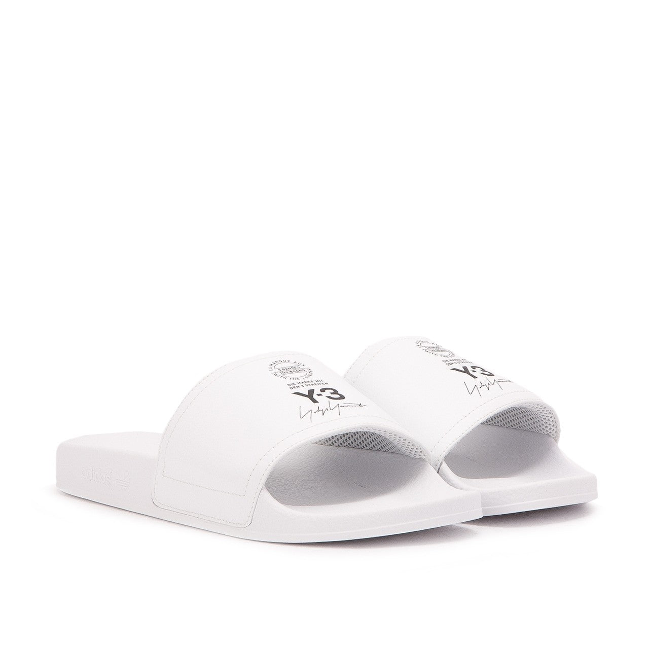 Y3 Adilette - White / Black