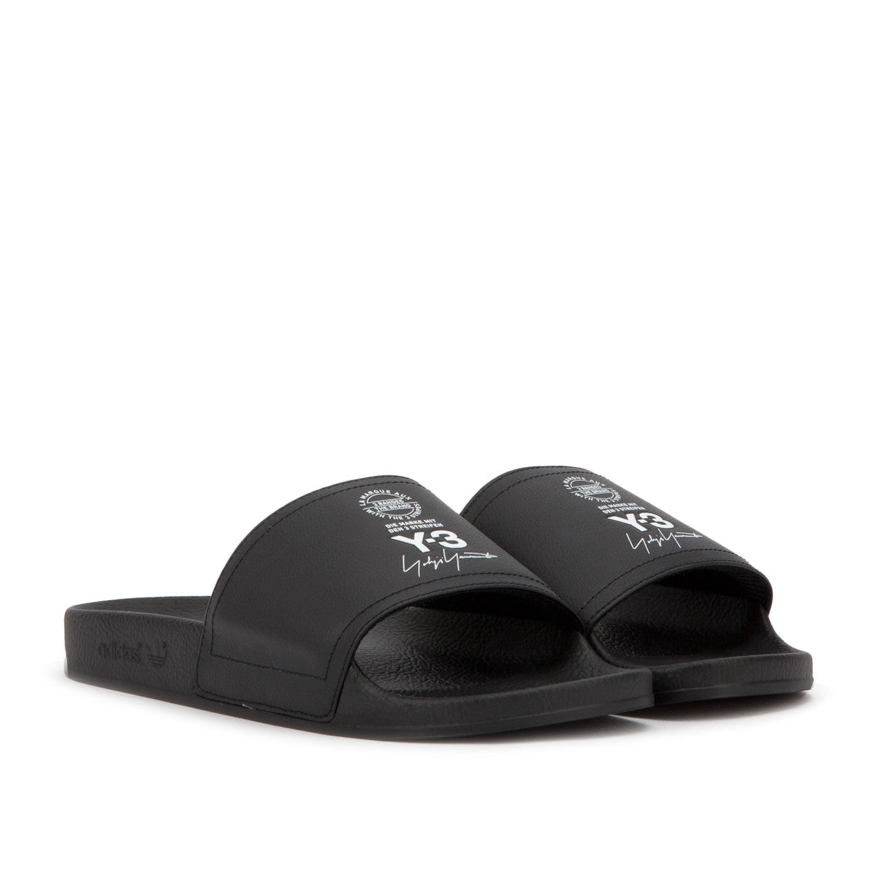 Y3 Adilette - Black / White