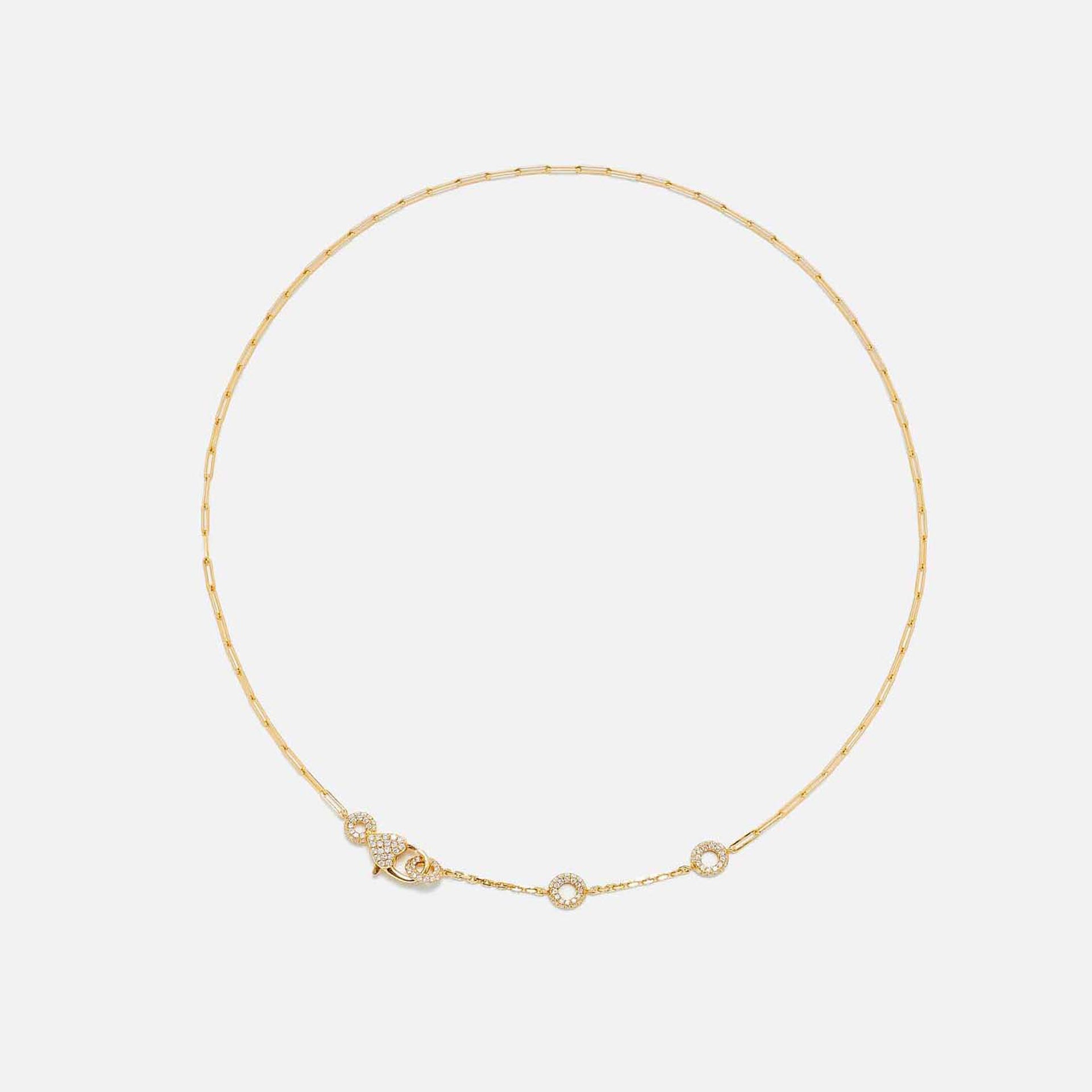 Yvonne Leon Solitaire Donut Necklace in 18K Yellow Gold -  Yellow Gold