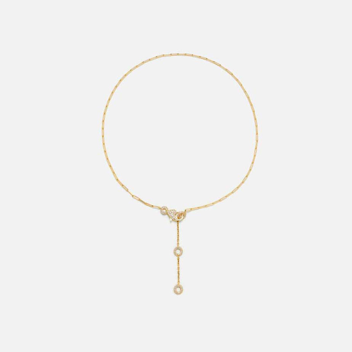 Yvonne Leon Solitaire Donut Necklace in 18K Yellow Gold -  Yellow Gold
