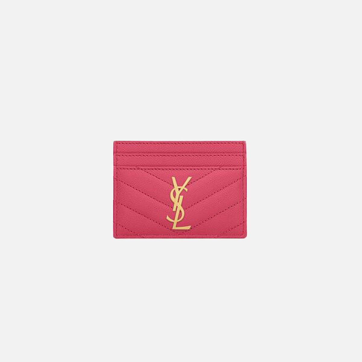 Saint Laurent YSL Credit Card Holder - Fuchsia