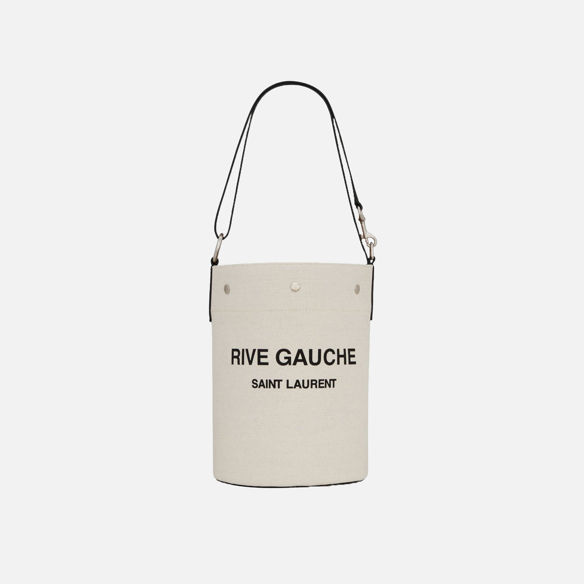 Saint Laurent YSL Rive Gauche Bucket Bag - White