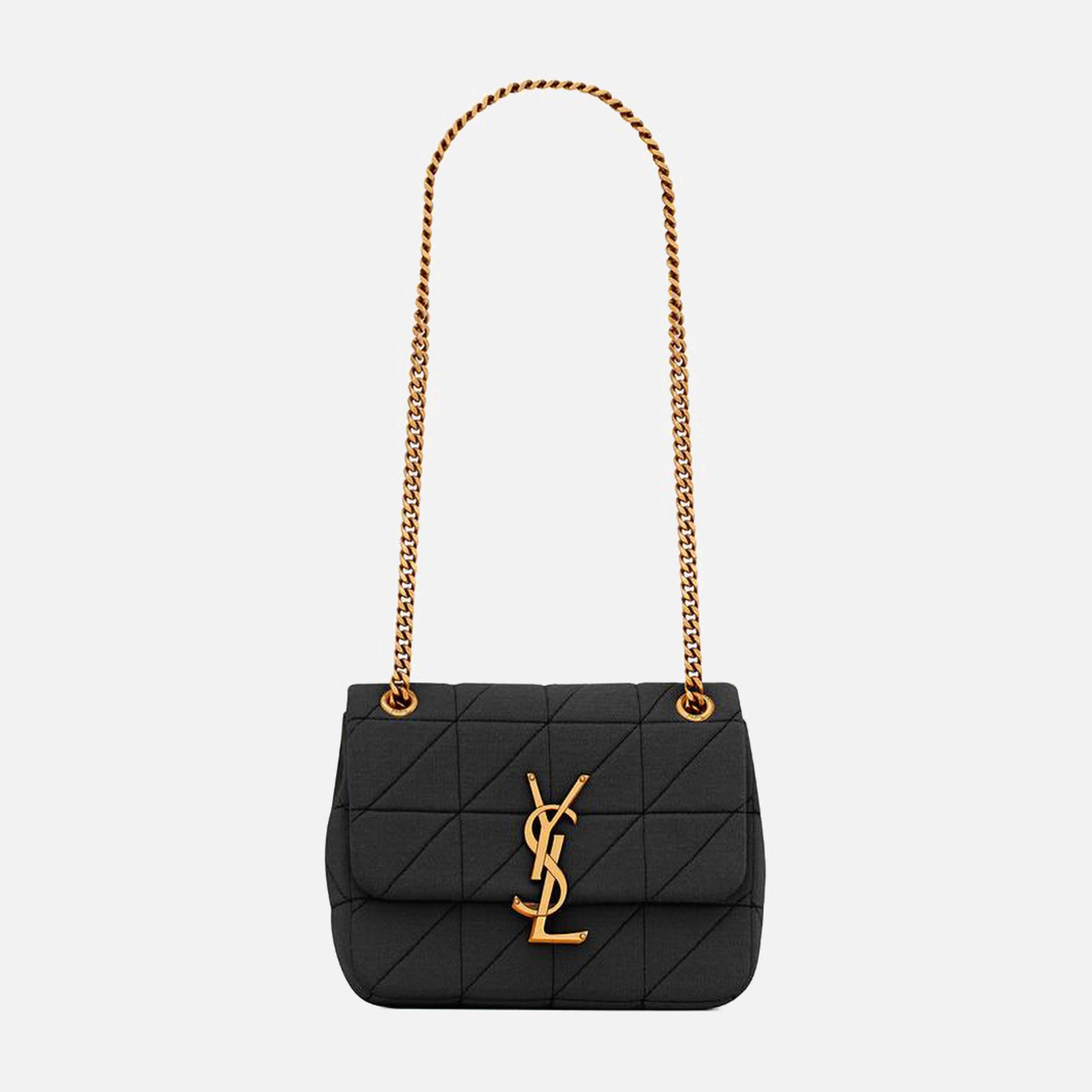 Saint Laurent Jersey Mini Jamie Lock Bag - Black