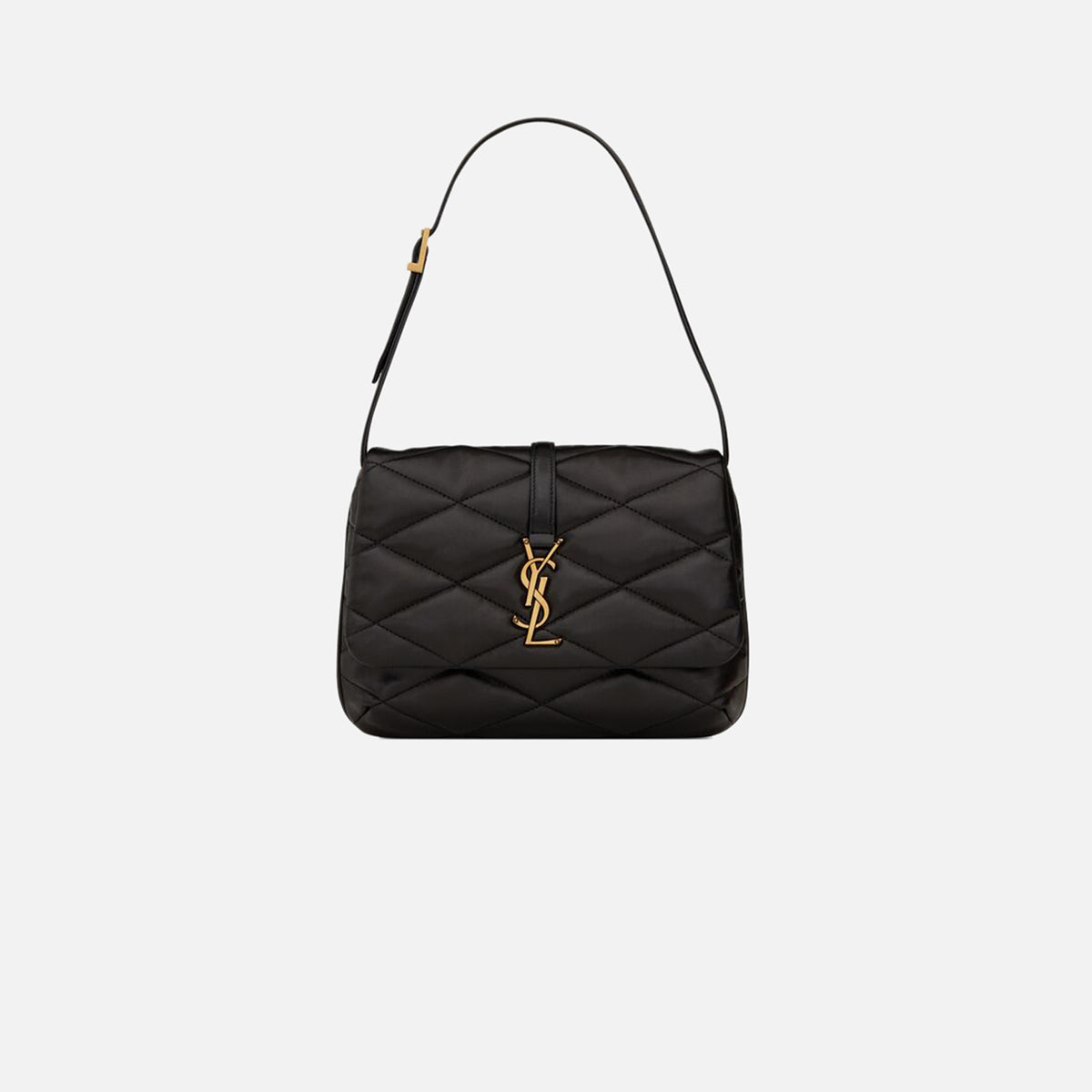 Saint Laurent YSL Matelasse Shoulder Bag - Black