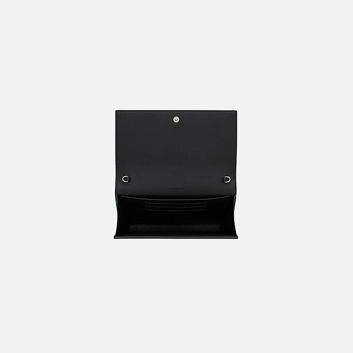 Saint Laurent Wallet on Chain Floral Print - Black