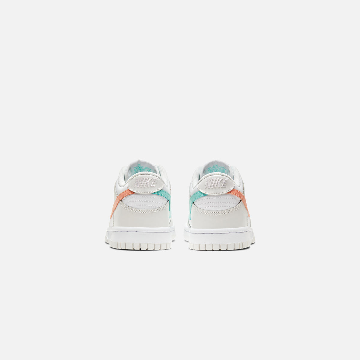 Nike Grade School Dunk Low - White / Crimson Bliss / Platinum Tint / Tropical